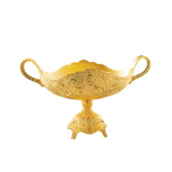 Osena Pewter Metal Fre-Stand Gondola Serving Bowl Turkey Made - 251-KK-D-18