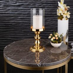 Osena Brass Luka Baton Candle Holder Turkey Made Golden - 279-K-2-C-18