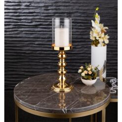 Osena Brass Luka Baton Candle Holder Turkey Made Silver - 279-K-3-C-01 - 279-K-3-C-18