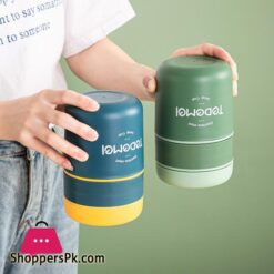 316 Stainless Steel Insulated Lunch Box Barrel Double Layer Japanese Soup Cup Sealed Breakfast Cup With Lid Spoon Student