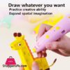 Pen Gift Toy Birthday 3D Printer Drawing Diy Christmas Creative Printing Best For Kids Low Temperature Charging Wireless3D Pens
