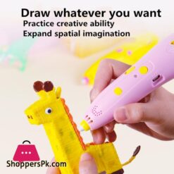 Pen Gift Toy Birthday 3D Printer Drawing DIY Christmas Creative Printing Best for Kids Low Temperature Charging Wireless3D Pens