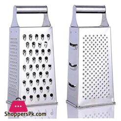 4 Sided Stainless Steel Box Cheese Carrot Food Grater Shredder Slicer