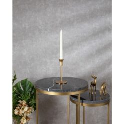 Osena Tifany Golden Modern Decor Candle Holders Metal Tall Candlestick Luxury Decor 18-CM - 96-330-1-K-18