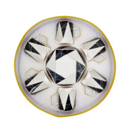 Angela Nero Ceramic Tea Cup And Saucer Set Of 6 - Mg334 5 Angela Nero Ceramic Tea Cup And Saucer Set Of 6 - Mg334