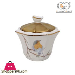 ANGELA Single Jar Sugar Pot Gold Lid BRD253