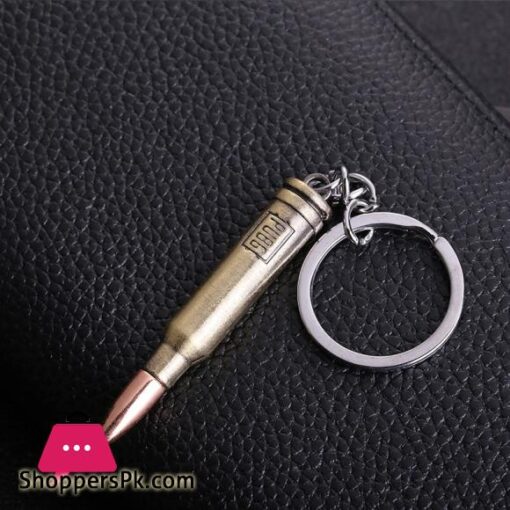 1PCS Alloy Key Chain New Counter Strike Guns Bullet Revolver Keychain Car Keyring Jewelry Men Gift 64mm