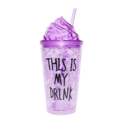 Juice Mug With Straw Acrylic C05