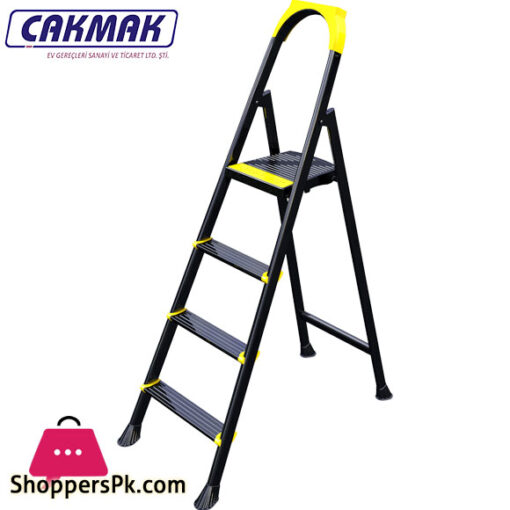 CAKMAK LEO 3+1 Metal Step Ladder Turkey Made
