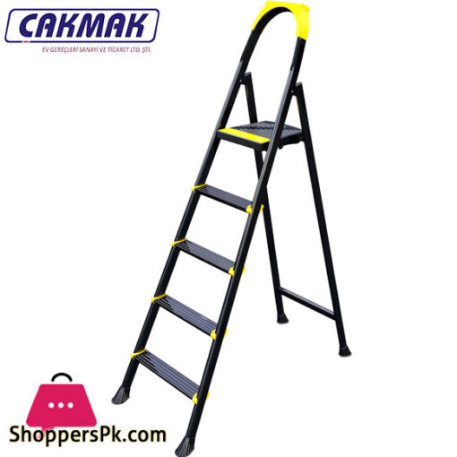 CAKMAK LEO 4+1 Metal Step Ladder Turkey Made