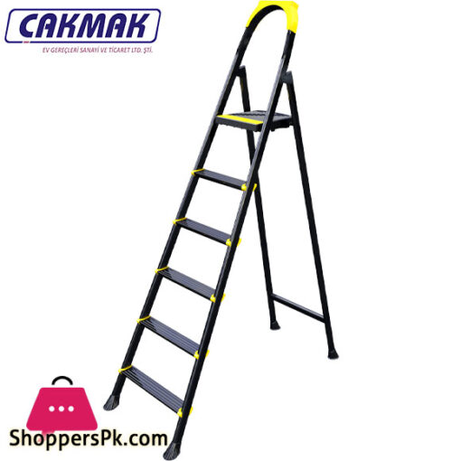CAKMAK LEO 5+1 Metal Step Ladder Turkey Made