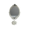Orchid Pewter Metal Vintage Mirror Big (Silver) - CD5069
