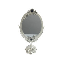Orchid Pewter Metal Vintage Mirror Big (Silver) - CD5069