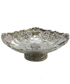 Orchid Pewter Metal Vintage Bowl (Silver) - CD5101
