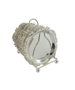 Orchid Silver Plated Tea Coaster Silver 6 Pcs - CD5319