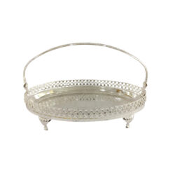 Orchid Silver Plated Oval Basket - CD5514