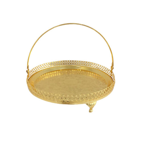 Orchid Gold Plated Round Basket - CD5517
