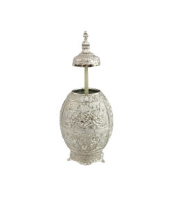 Orchid Pewter Metal Vintage Tooth Pick Holder (Silver) - CD5706