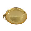 Orchid Gold Plated Round Cake Serving Plate (Gold) - CD5857