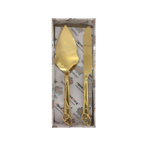 Orchid Gold Plated 2 - Pcs Cake Lifter - CD5861