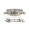 Orchid Silver Plated Salad Bowl (Silver) - Cd6118