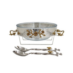 Orchid Silver Plated Salad Bowl (Silver) - CD6118