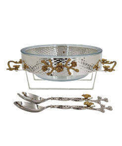 Orchid Silver Plated Salad Bowl (Silver) - CD6118