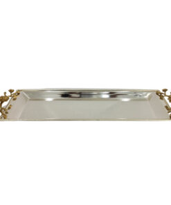 Orchid Silver Plated Long Tray (Silver) - CD6149