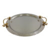 Orchid Silver Plated Round Serving Tray (Silver) - Cd6270