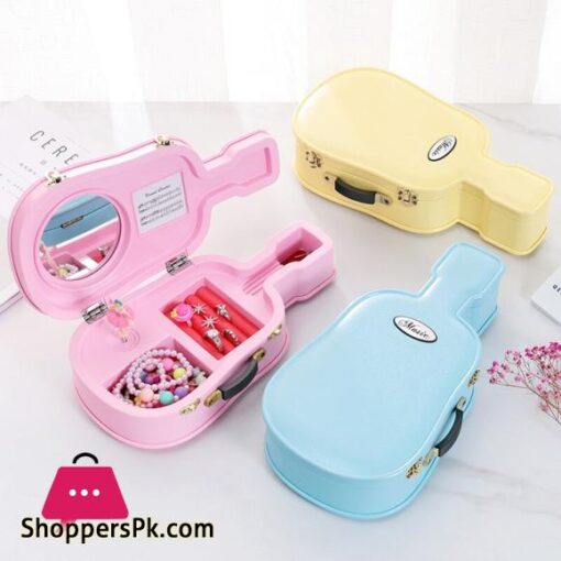 Girl Heart Guitar Music Box Creative Spin Dance Little Girl Jewelry Boxes Children39s Birthday Gift AntiqueMusic Boxes