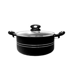 ELEGANT Non Stick Casserole Cooking Handi  Black 22-CM - EH0048
