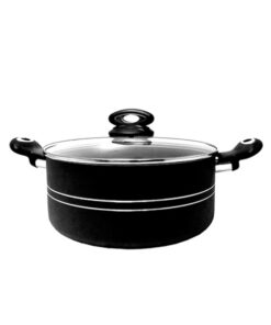 ELEGANT Non Stick Casserole Cooking Handi  Black 22-CM - EH0048