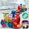 Electric Universal Gear Train Toy Set With Light And Music Electric Train Toy Children Boys And Girls Birthday Toy Gifts