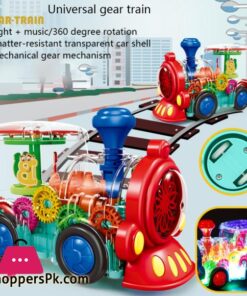 Electric Universal Gear Train Toy Set With Light And Music Electric Train Toy Children Boys And Girls Birthday Toy Gifts