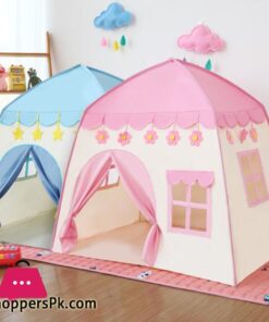 Folding Kids Tent Baby Play House Large Room Flowers Blossoming Tipi Indoor Outdoor Tent Best Birthday Gift Pink Big TeepeeToy Tents