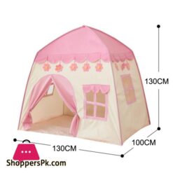 Folding Kids Tent Baby Play House Large Room Flowers Blossoming Tipi Indoor Outdoor Tent Best Birthday Gift Pink Big Teepeetoy Tents