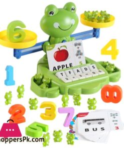 Frog Balance Math Toy Kids Learning Counting Educational Balance Scale Toy Interactive Math Counting Toy for Boys Girls GiftMath Toys