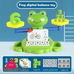 Frog Balance Math Toy Kids Learning Counting Educational Balance Scale Toy Interactive Math Counting Toy For Boys Girls Giftmath Toys