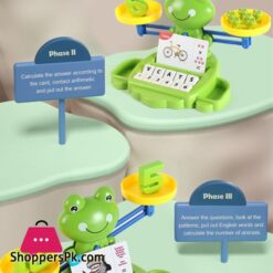 Frog Balance Math Toy Kids Learning Counting Educational Balance Scale Toy Interactive Math Counting Toy For Boys Girls Giftmath Toys