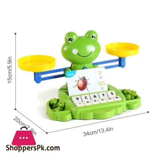 Frog Balance Math Toy Kids Learning Counting Educational Balance Scale Toy Interactive Math Counting Toy for Boys Girls GiftMath Toys