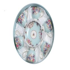 Angela Ceramic Tea Cup & Saucer Set of 6 - GS43