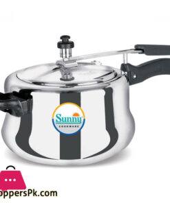Indian Cooker Sunny Mega Silver Pressure Cooker 3 Liter