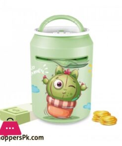 Intelligent Fingerprint Atm Unlock Bank Cartoon Password Coin Saving Smart Portable Music Automatic Roll Money Box