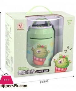Intelligent Fingerprint Atm Unlock Bank Cartoon Password Coin Saving Smart Portable Music Automatic Roll Money Box