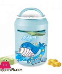 Intelligent Fingerprint Atm Unlock Bank Cartoon Password Coin Saving Smart Portable Music Automatic Roll Money Box
