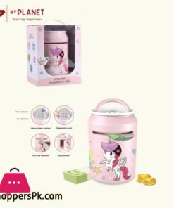 Intelligent Fingerprint Atm Unlock Bank Cartoon Password Coin Saving Smart Portable Music Automatic Roll Money Box