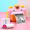 Kids Camera Instant Print Camera For Children 1080P Hd Video Photo Camera Toys With 32Gb Cardmini Camcorders