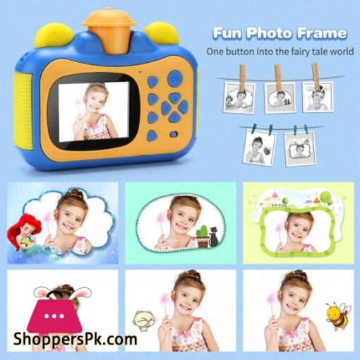 Kids Camera Instant Print Camera for Children 1080P HD Video Photo Camera Toys with 32GB CardMini Camcorders
