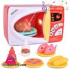 Fun Little Toys Kids Kitchen Play Set Pretend Play Set With Toy Microwave For Kids Play Food Dishes And Accessories