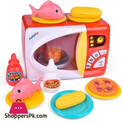 Fun Little Toys Kids Kitchen Play Set Pretend Play Set With Toy Microwave For Kids Play Food Dishes And Accessories